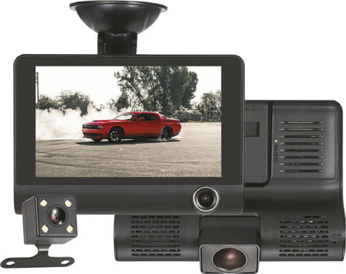 jsd-40-4''lcd ekran-3 kameralı-iç-dış-park kameralı sensörlü araç kayıt kamerası