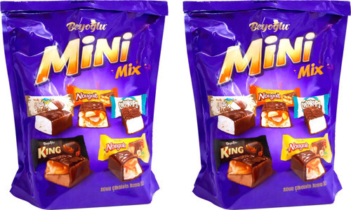 Mini Mix 500 gr Karışık Bar Çikolata x 2 Adet