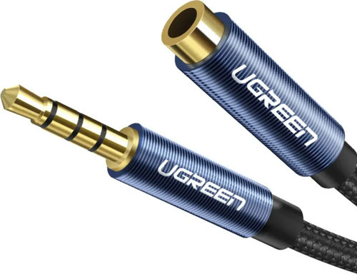 3.5 mm Jack Ses Aux Örgülü Uzatma Kablosu 0,5 Metre, 40672