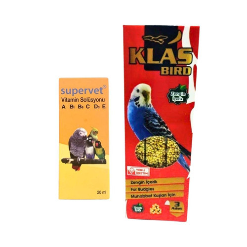 Muhabbet Kuşu Yem Vitamin Seti