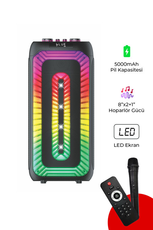 Frekans 07 Bluetooth Hifi Hoparlör Siyah