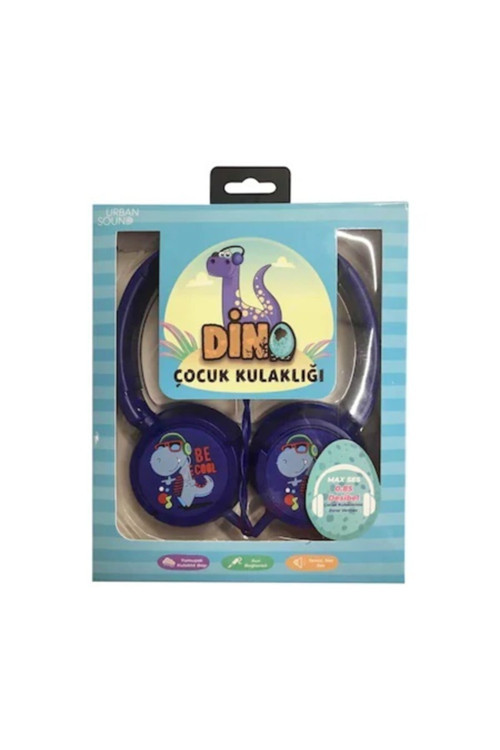 Dino Çocuk Kulaküstü Kulaklık