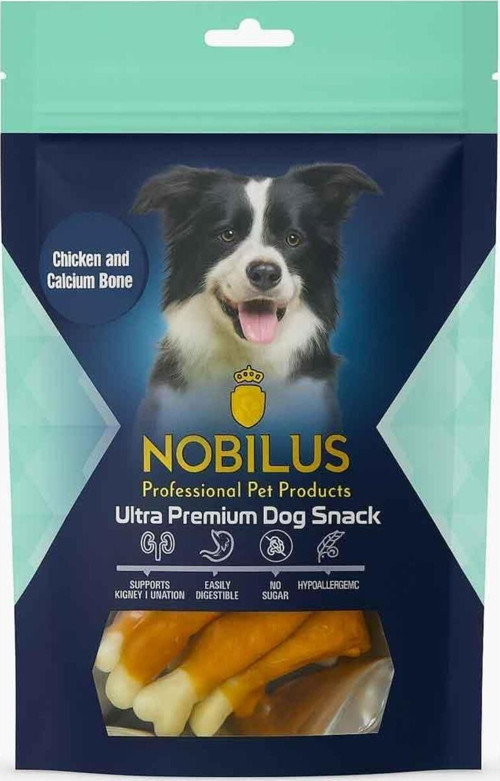 Köpek Ödül Maması Tavuk ve Kalsiyum Kemikli Sargı 80 Gr
