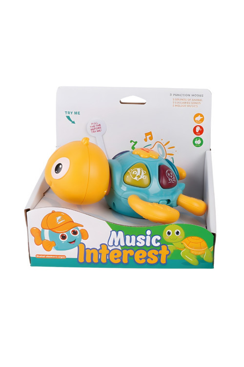 Kent Oyuncak Müzikli Küçük Deniz Kaplumbağası - Sarı