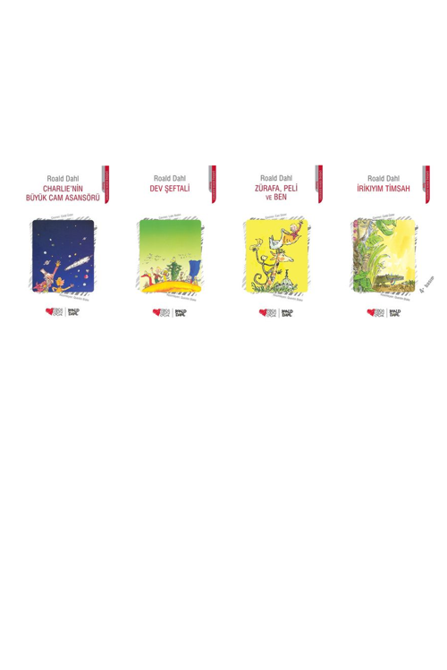 Roald Dahl Charlie'nin Büyük Cam Asansörü +3 Adet Kitap Set