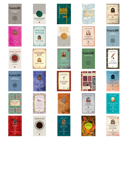 İmam Gazali Aldanmanın Yergisi & Kitabü Zemmi'l-Gurû +29 Adet Kitap Set
