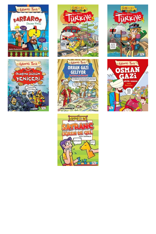 Metin Özdamarlar Barbaros Denizler Fatihi +6 Adet Kitap Set