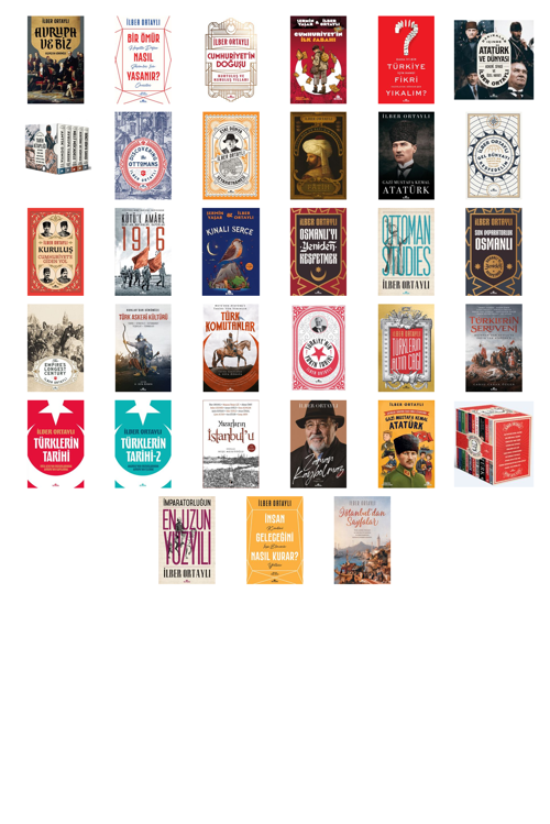 Prof. Dr. İlber Ortaylı,Şermin Yaşar Avrupa ve Biz & Geçmişten Günümüze +32 Adet Kitap Set