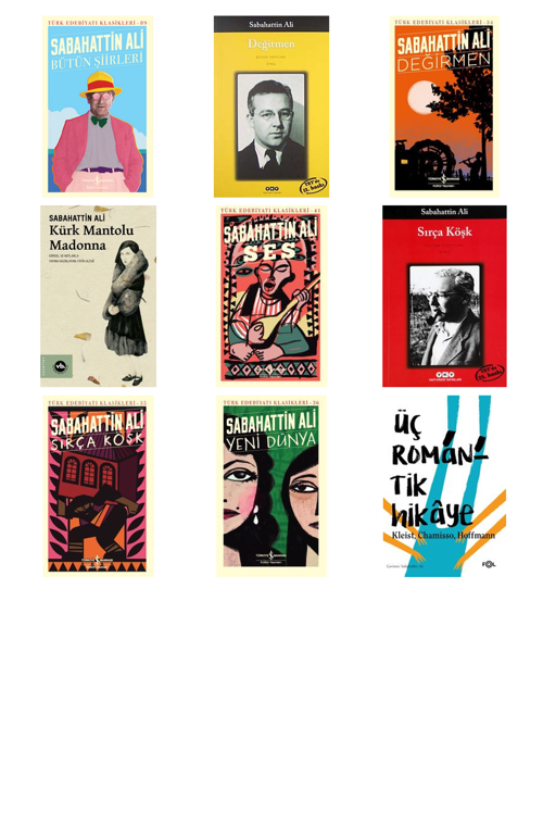Sabahattin Ali Bütün Şiirleri +8 Adet Kitap Set