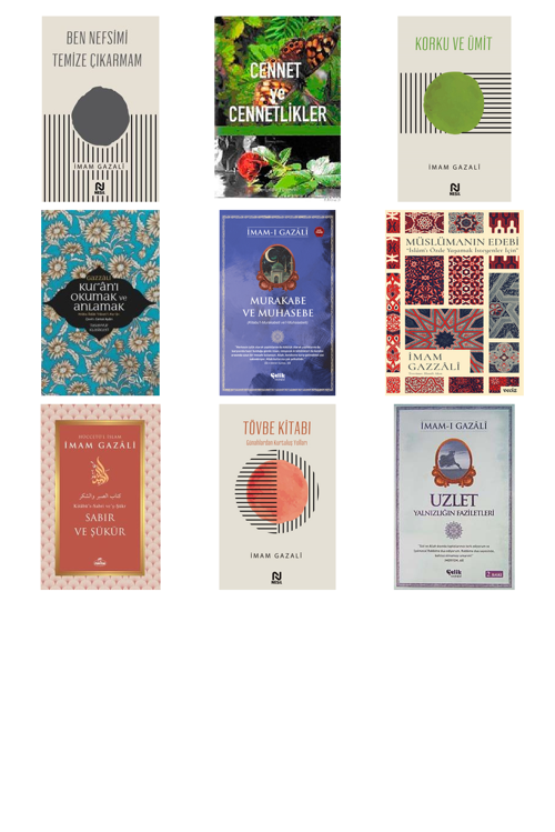 İmam Gazali Ben Nefsimi Temize Çıkarmam +8 Adet Kitap Set
