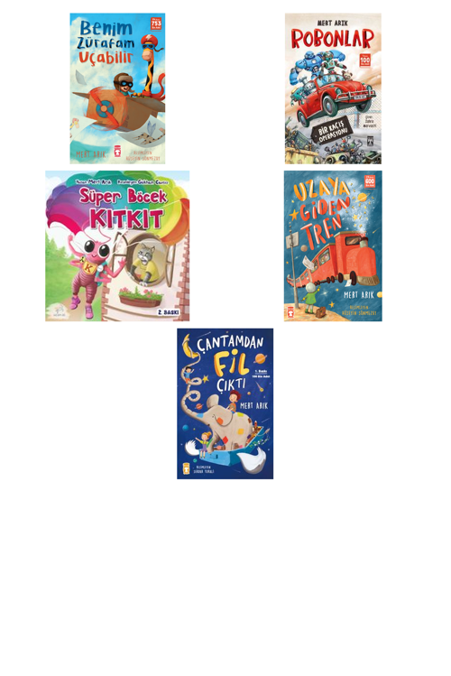 Mert Arık Benim Zürafam Uçabilir +4 Adet Kitap Set