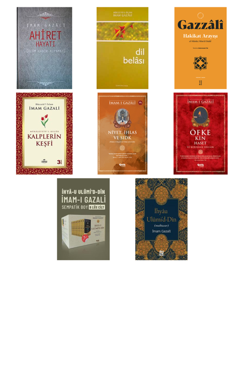 İmam Gazali Ahiret Hayatı / Ölüm - Kabir - Kıyamet +7 Adet Kitap Set