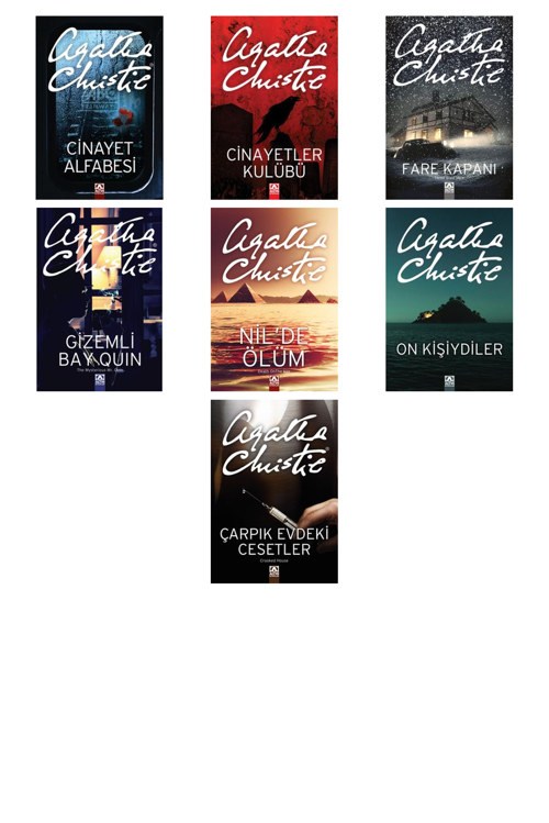 Agatha Christie Cinayet Alfabesi +6 Adet Kitap Set