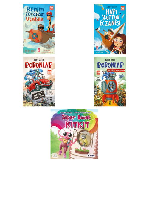 Mert Arık Benim Zürafam Uçabilir +4 Adet Kitap Set