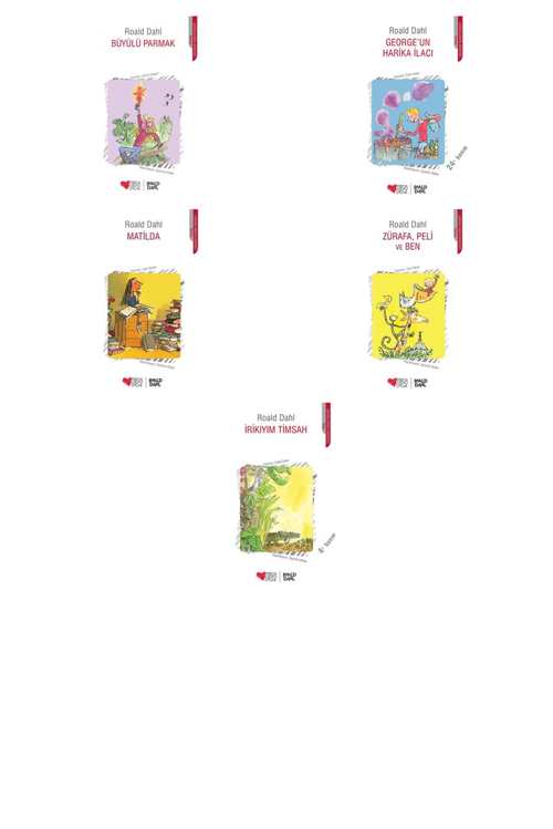 Roald Dahl Büyülü Parmak +4 Adet Kitap Set