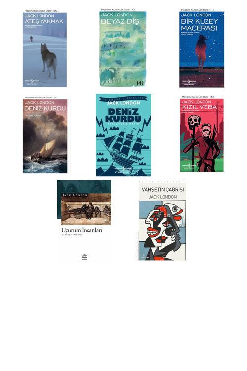 Jack London Ateş Yakmak +7 Adet Kitap Set