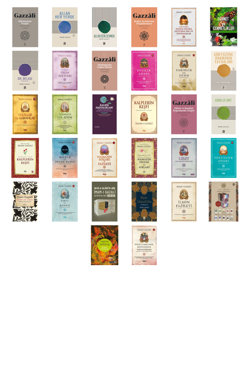 İmam Gazali Aldanmanın Yergisi & Kitabü Zemmi'l-Gurû +31 Adet Kitap Set