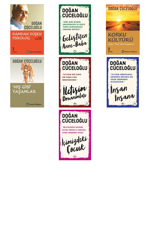 Doğan Cüceloğlu Doğan Cüceloğlu / Damdan Düşen Psikolog +6 Adet Kitap Set
