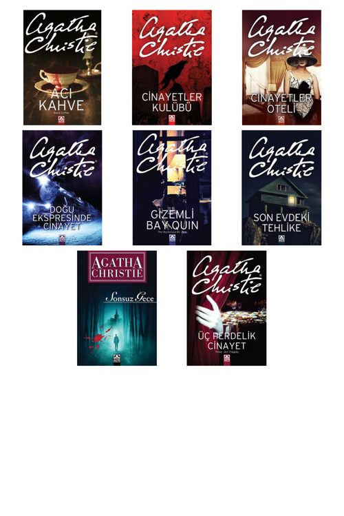 Agatha Christie Acı Kahve +7 Adet Kitap Set