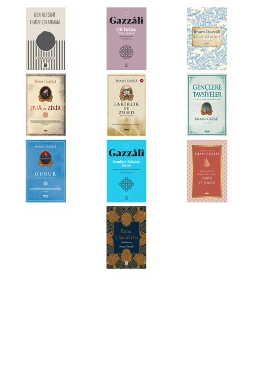 İmam Gazali Ben Nefsimi Temize Çıkarmam +9 Adet Kitap Set