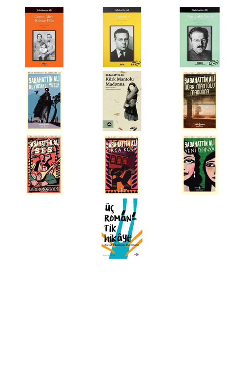 Sabahattin Ali Canım Aliye, Ruhum Filiz +9 Adet Kitap Set