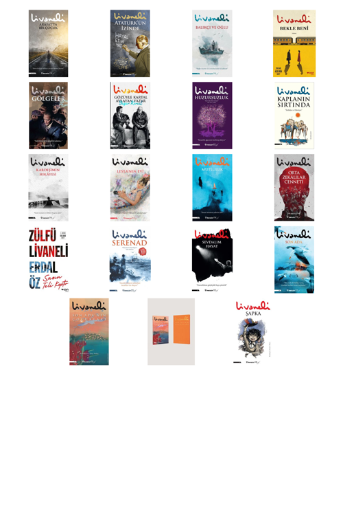 Zülfü Livaneli Arafat'ta Bir Çocuk +18 Adet Kitap Set