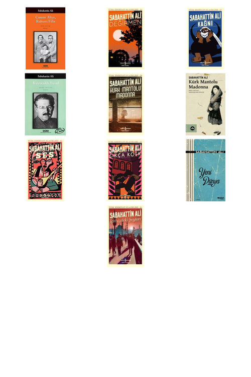 Sabahattin Ali Canım Aliye, Ruhum Filiz +9 Adet Kitap Set