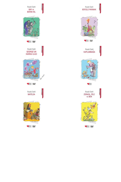 Roald Dahl Bay ve Bayan Kıl +5 Adet Kitap Set