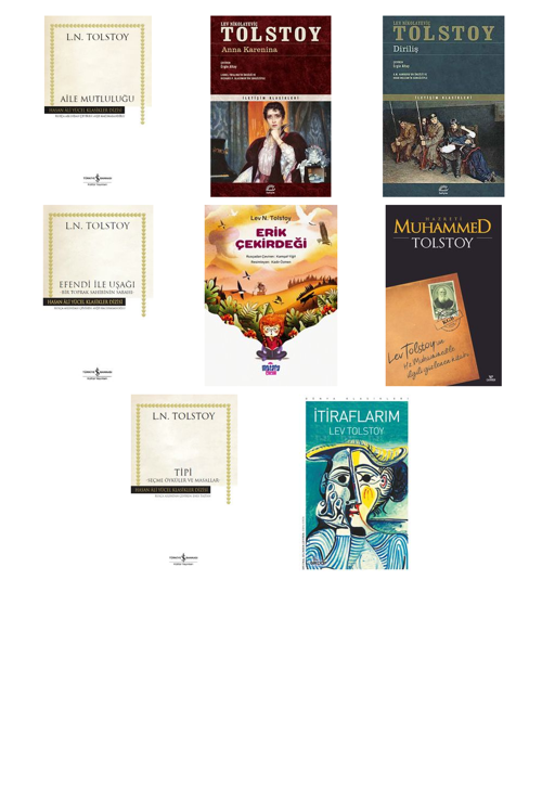 Lev N. Tolstoy Aile Mutluluğu (Karton Kapak) +7 Adet Kitap Set