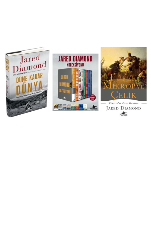 Jared Diamond Düne Kadar Dünya Geleneksel Toplumlardan +2 Adet Kitap Set