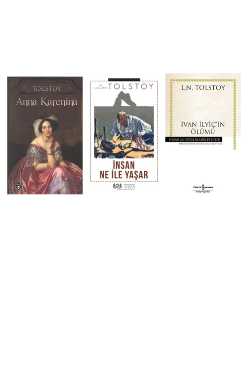 Lev N. Tolstoy Anna Karenina +2 Adet Kitap Set
