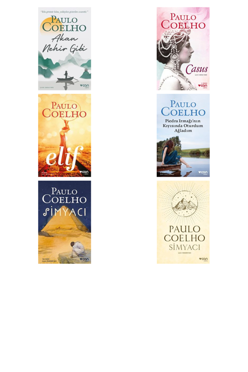 Paulo Coelho Akan Nehir Gibi +5 Adet Kitap Set