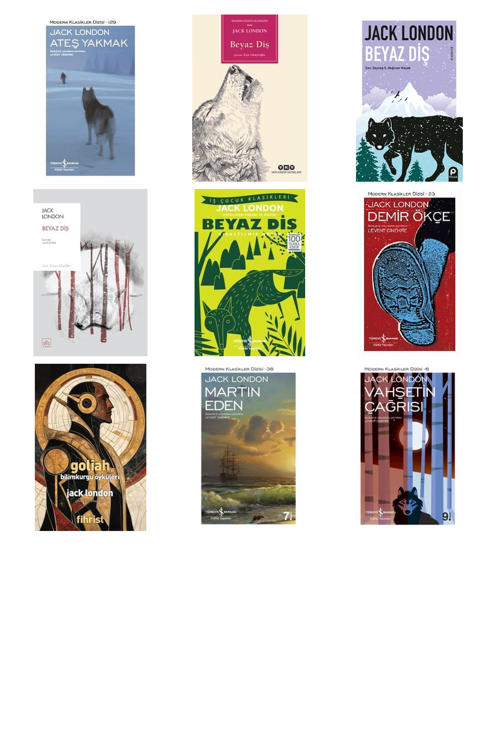 Jack London Ateş Yakmak +8 Adet Kitap Set