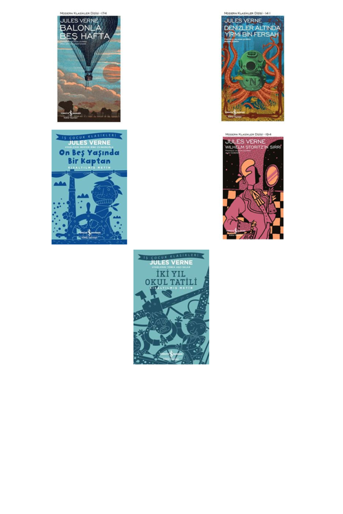 Jules Verne Balonla Beş Hafta +4 Adet Kitap Set