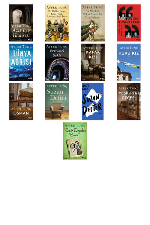 Ayfer Tunç Aziz Bey Hadisesi +12 Adet Kitap Set