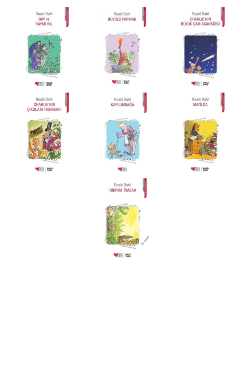 Roald Dahl Bay ve Bayan Kıl +6 Adet Kitap Set