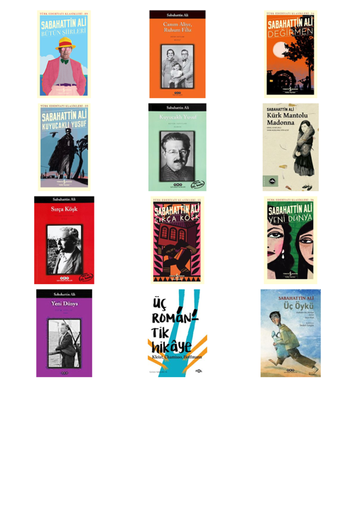 Sabahattin Ali Bütün Şiirleri +11 Adet Kitap Set