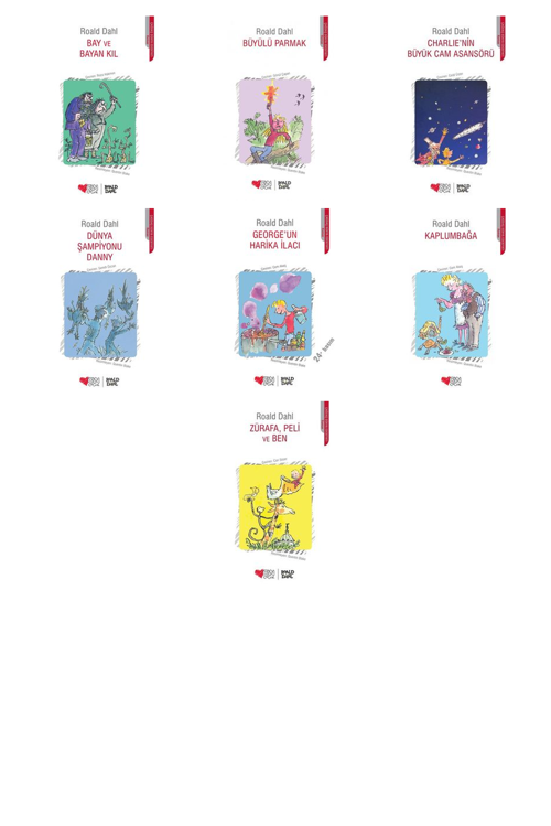 Roald Dahl Bay ve Bayan Kıl +6 Adet Kitap Set