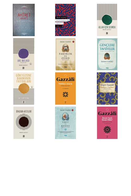 İmam Gazali Ahiret Hayatı / Ölüm - Kabir - Kıyamet +11 Adet Kitap Set