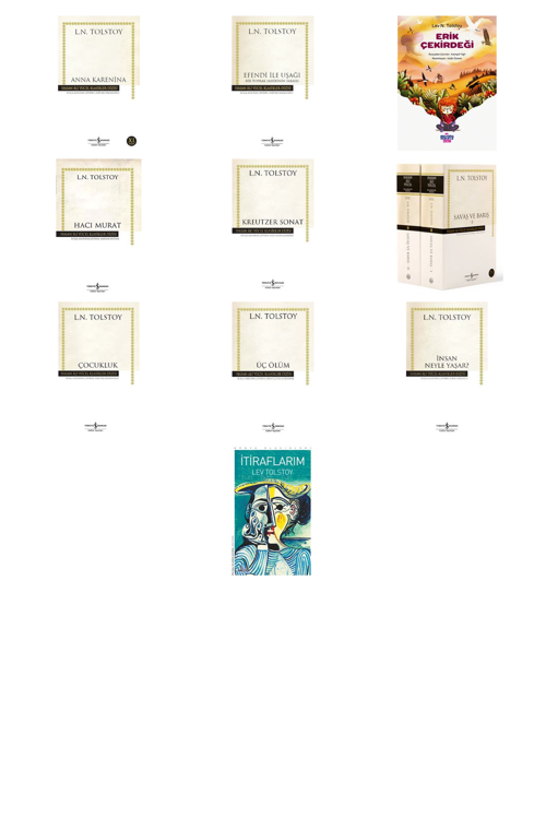 Lev N. Tolstoy Anna Karenina (Ciltsiz) +9 Adet Kitap Set