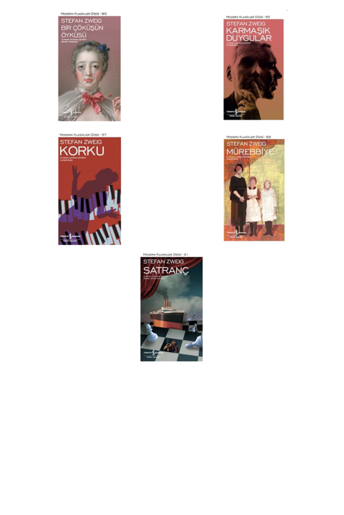 Stefan Zweig Bir Çöküşün Öyküsü +4 Adet Kitap Set