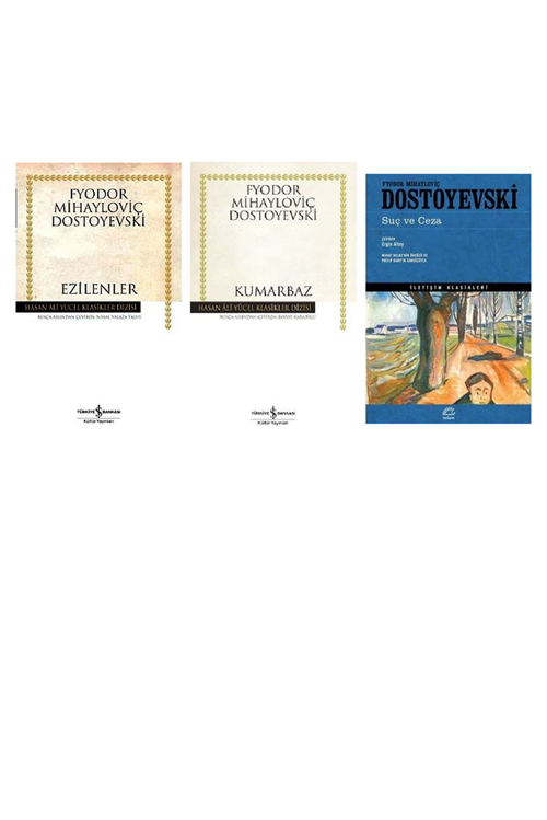 Fyodor Mihailoviç Dostoyevski Ezilenler (Karton Kapak) +2 Adet Kitap Set