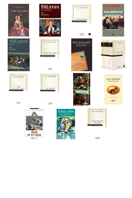 Lev N. Tolstoy Anna Karenina +14 Adet Kitap Set