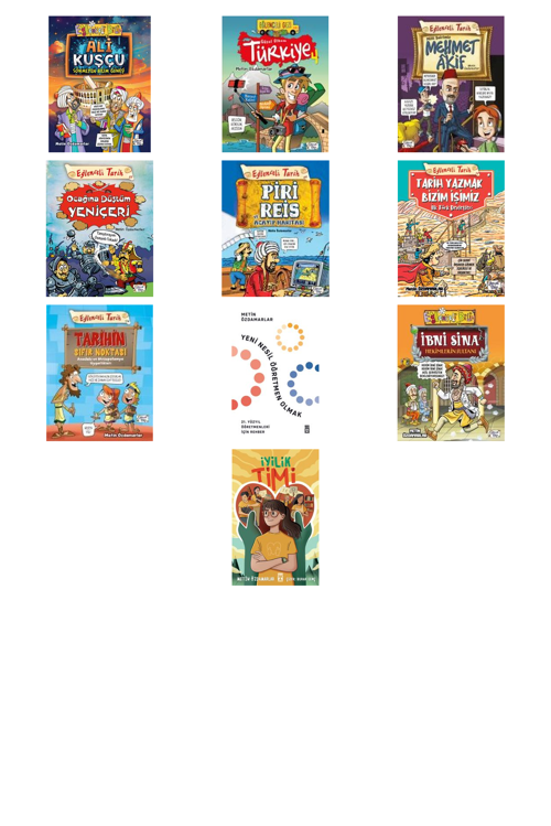 Metin Özdamarlar Ali Kuşçu & Sönmeyen Bilim Güneşi +9 Adet Kitap Set