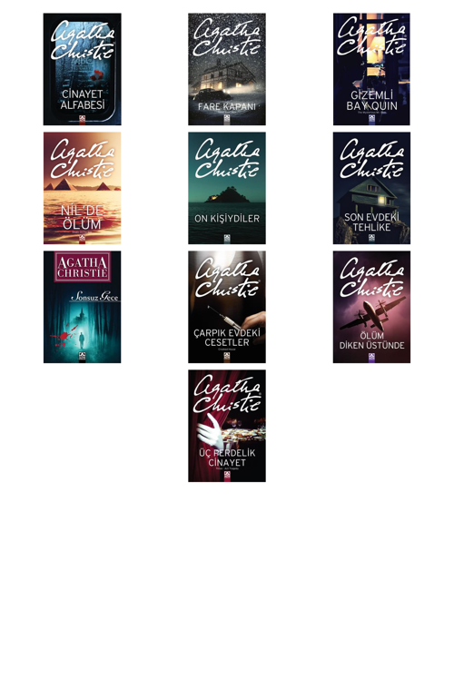 Agatha Christie Cinayet Alfabesi +9 Adet Kitap Set
