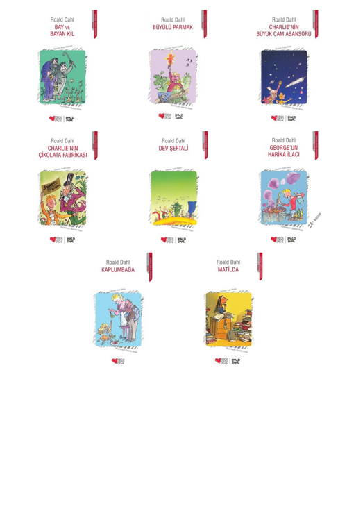 Roald Dahl Bay ve Bayan Kıl +7 Adet Kitap Set