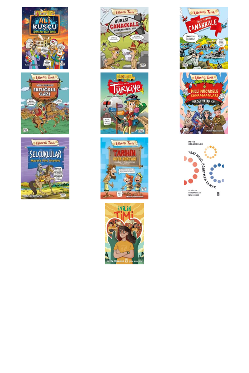 Metin Özdamarlar Ali Kuşçu & Sönmeyen Bilim Güneşi +9 Adet Kitap Set
