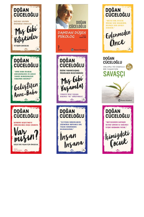 Doğan Cüceloğlu 'Mış Gibi' Yetişkinler & Yetişkin Çocukl +8 Adet Kitap Set