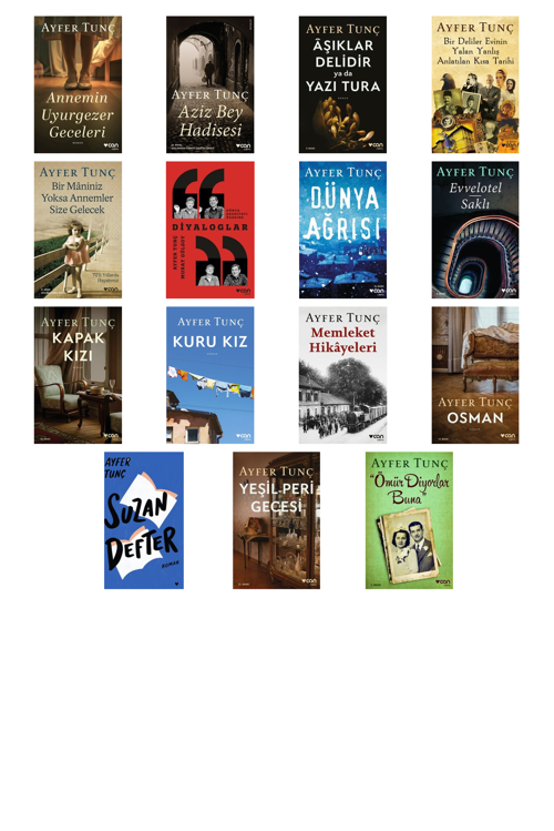 Ayfer Tunç Annemin Uyurgezer Geceleri +14 Adet Kitap Set