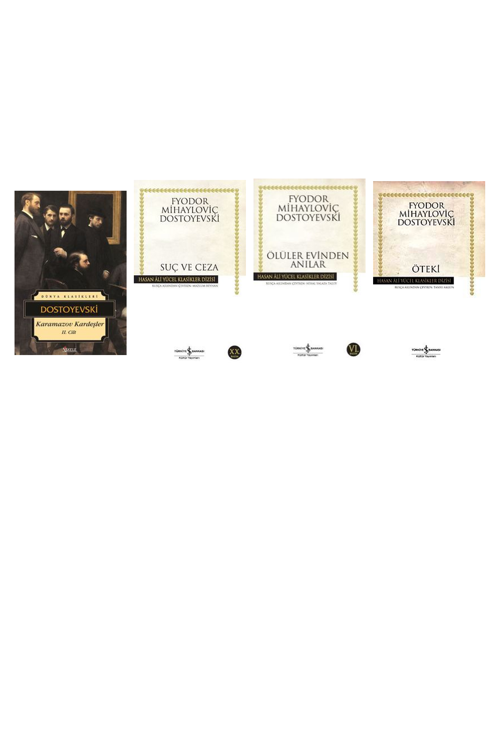 Fyodor Mihailoviç Dostoyevski Karamazov Kardeşler 2 +3 Adet Kitap Set
